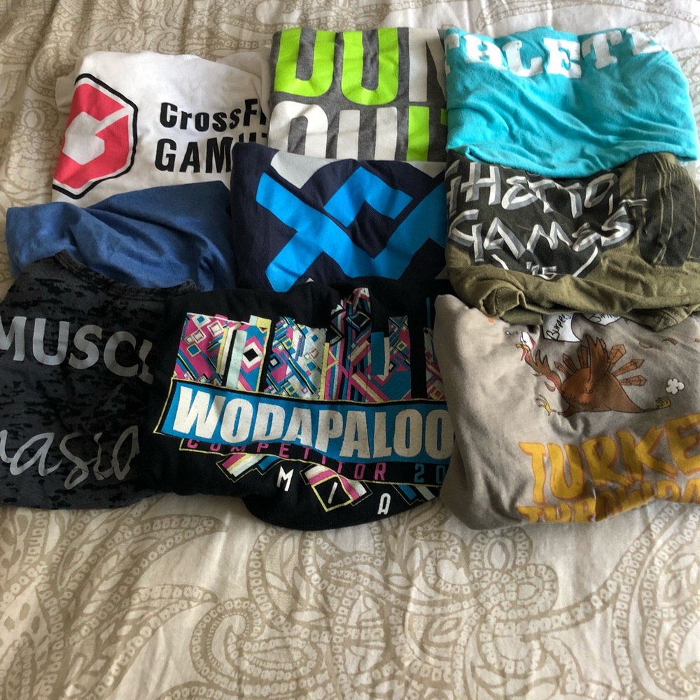 CrossFit workout shirt lot